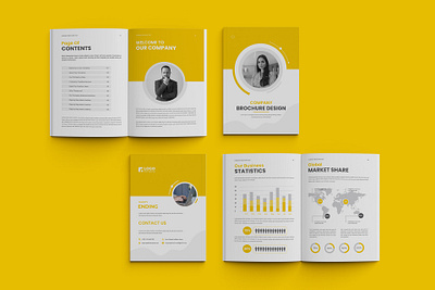 Company Profile Design. branding canva graphic design illustration ui ux