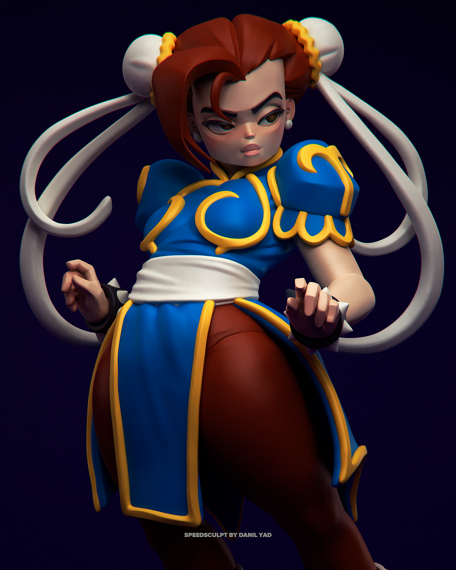 •CHUN-LI• 3d art toys concept art danil yad design fan art illustration sculpt street fighter