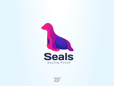 Seals amazing logo animal logo art branding colorful logo creative design gradient logo graphic design illustration logo logo designs logo professional seals seals logo walrus walrus logo