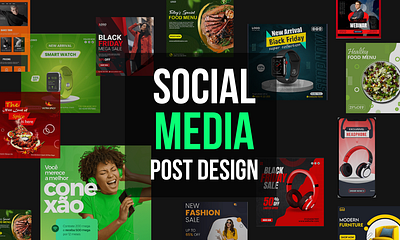 Social Media Post Design. 3d animation branding canva graphic design illustration logo template typography ui ux