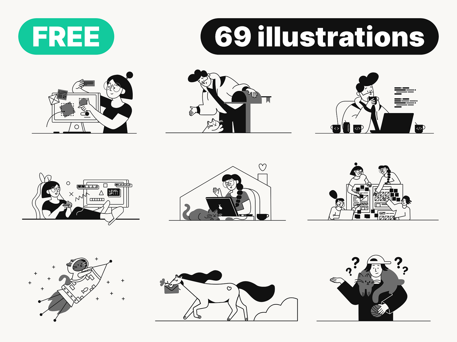 free-vector-illustrations-for-your-projects-by-greg-dlubacz-on-dribbble