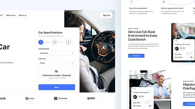 SaaS- Buy and Sell Car Marketplace car marketplace car website landing page marketplace vehicle marketplace vehicle rental web design website design