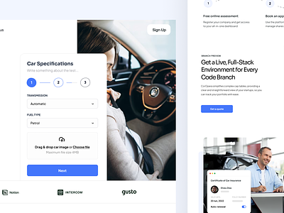 SaaS- Buy and Sell Car Marketplace car marketplace car website landing page marketplace vehicle marketplace vehicle rental web design website design