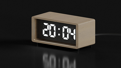 Digital clock 3danimation 3dsmax design