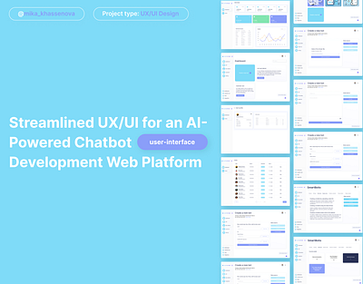 ChatGPT-Based Chatbot Creation App: UX/UI Design app branding chatbot chatgpt design figm figma prototype responsive design study case ui user experience user interface ux webapp