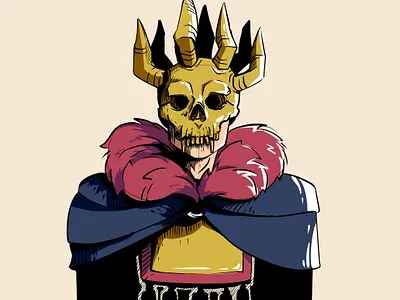 skull head 2d artwork cartoon drawing graphic design illustration