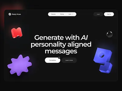 Website - Reply Muse ai design ui ux website