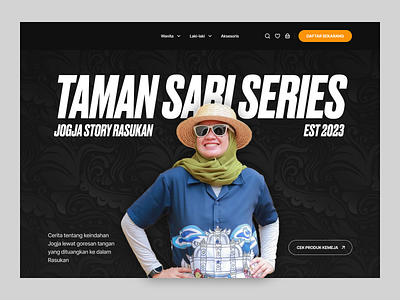 Jogja Rasukan - Product Landing Page brand cloth clothing ecommerce elementor landing page product page webflow website woocommerce wordpress