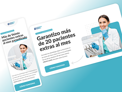 Marketing for Dentist - Landing Page branding graphic design ui website