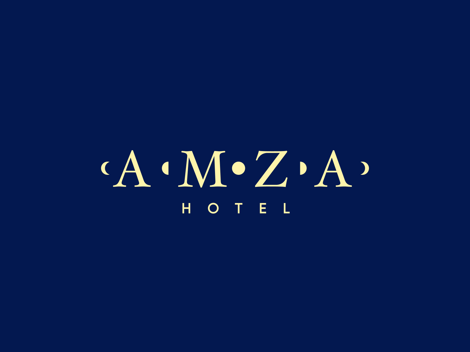 Amza Logo Project branding hotel icon identity logo logotype mark moon sign smolkinvision symbol