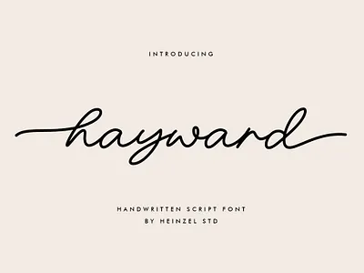 Hayward | Handwritten Script Font beautiful font best seller font branding font branding kit canva font cricut font cursive font cursive handwriting digital font font for cricut graphic design handwriten font handwritten font modern font modern script font monoline font planner font script font signature font wedding font