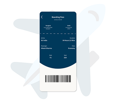 #24 Daily UI Challenge - Boarding Pass app challenge dailyui design graphic design ui ux