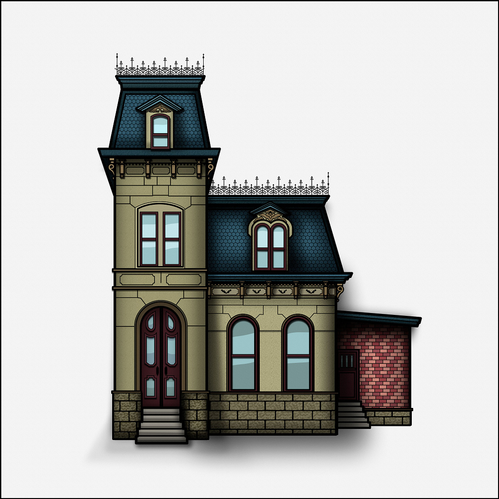 Victorian house by Elena Nikolova on Dribbble