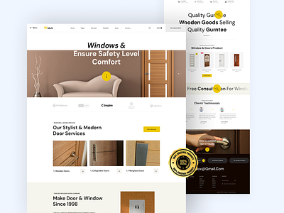 widox- Windows & Doors Company Web Page agency awesome design creative design design illustration logo top designer typography ui web design