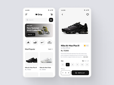 Day 012 - E-commerce Shop 012 app daily ui daily ui 012 daily ui challenge dailyui design ecommerce app mobile app shoe shoe brand shoe ecommerce app ui ui design ux ux design