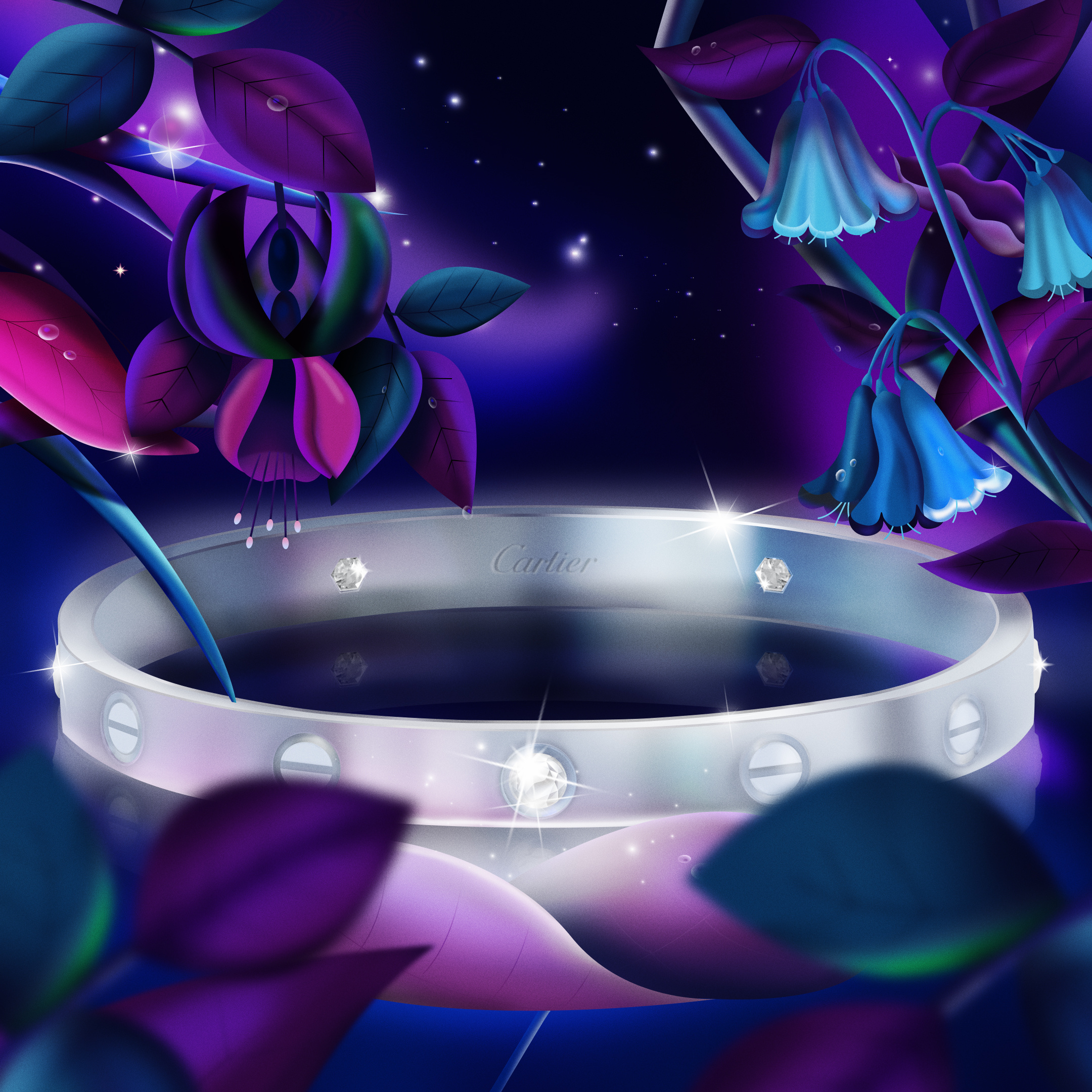 Cartier Love Bracelet cartier illustration jewellery luxury