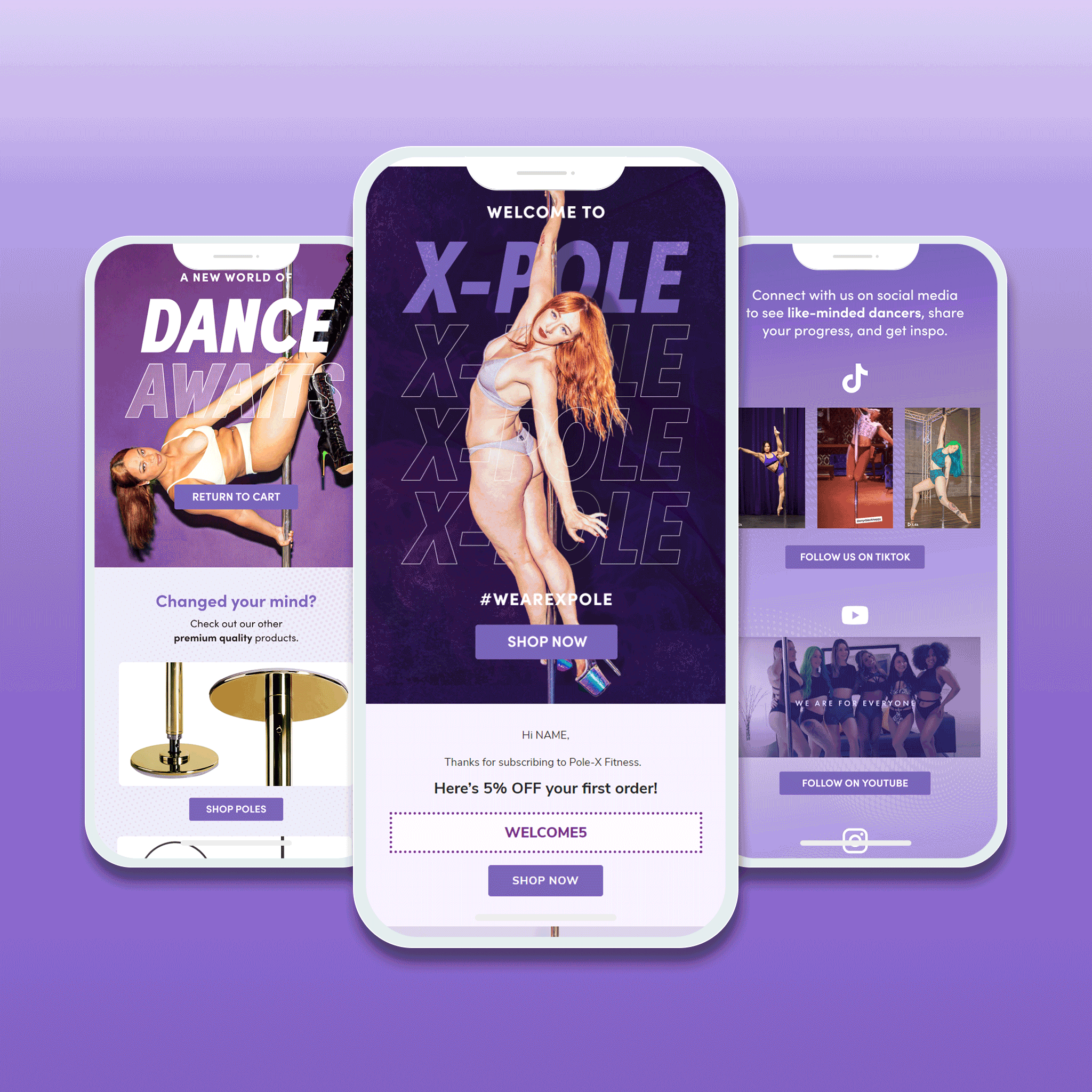 X-POLE Email Design branding design email email design email marketing graphic design illustration