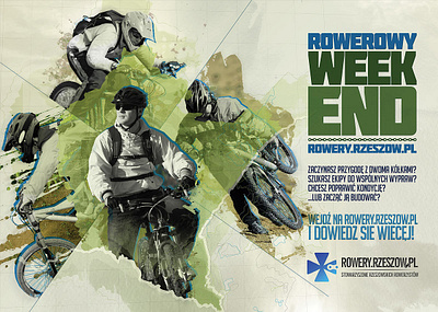 "Rowerowy weekend" Poster design graphic design