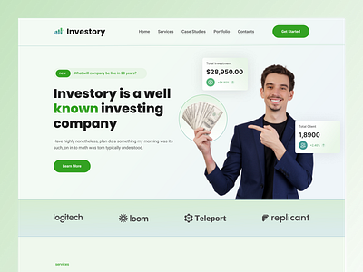 Investment Platform Website Header Design capital dribbble best shot finance financial fintech invest investing investing company investment investment website investor money platform popular shot redesign stock market stocks trends venture web design