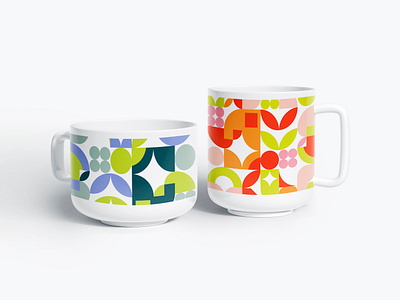 Colorful abstract pattern cups abstract colorful geometric background geometric geometric pattern graphic design illustration pattern