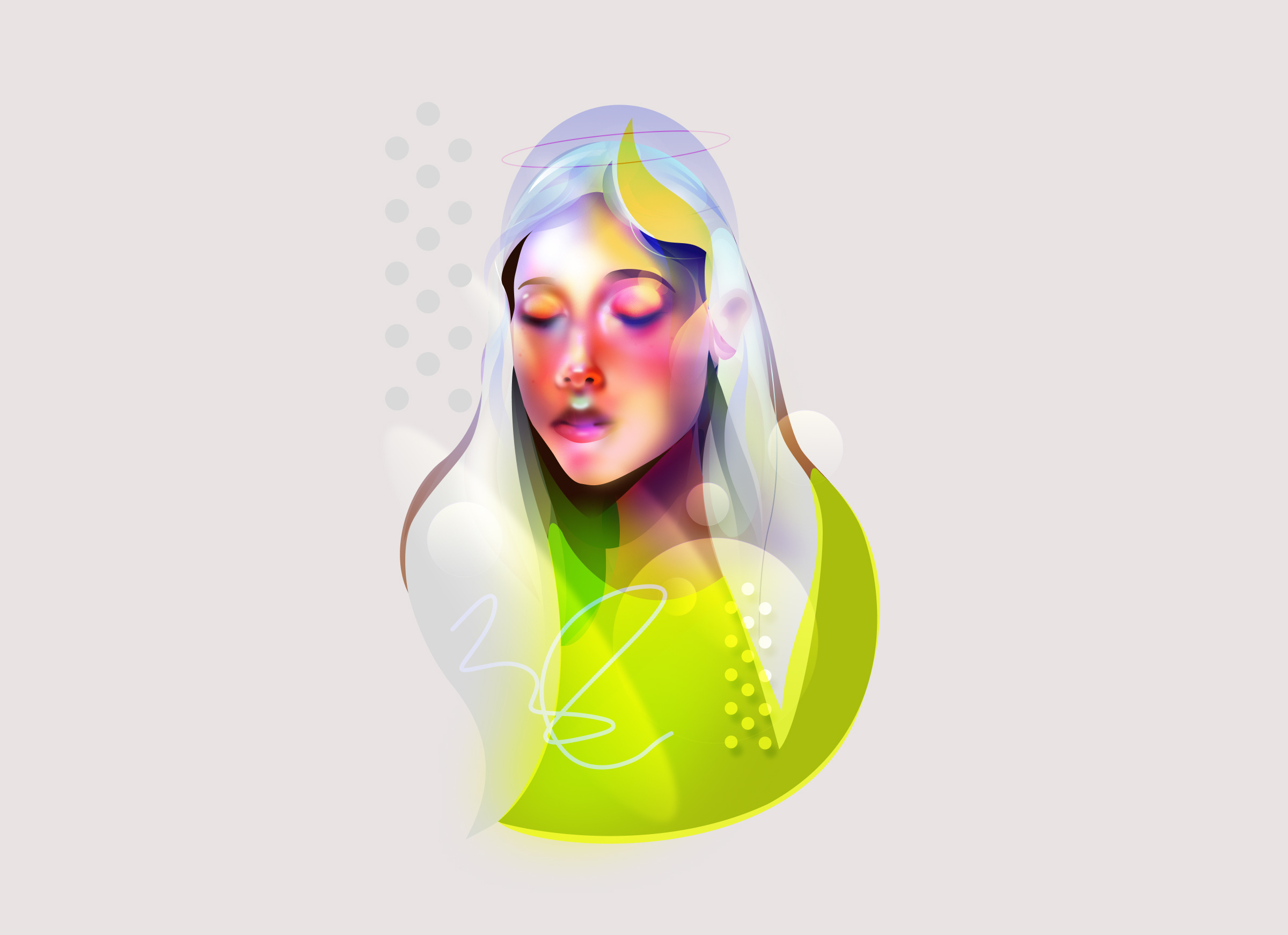 Figma Portraits abstract colorful face festival figma flat glow graphic design hair hongkong illustration ipadpro japan neon people poster texture woman