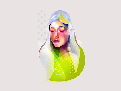 Figma Portraits abstract colorful face festival figma flat glow graphic design hair hongkong illustration ipadpro japan neon people poster texture woman