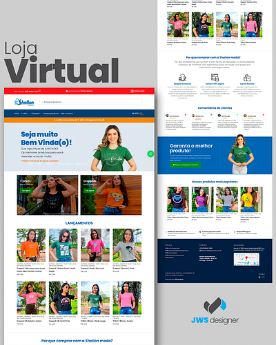 Loja Virtual | Shallon Moda/GO - Brasil comunicacaovisual graphic design identidadevisual logo logomarca loja online loja virtual lojavirtual marca site webdesign