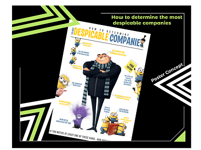 How to determine the most despicable companies - poster design graphic design