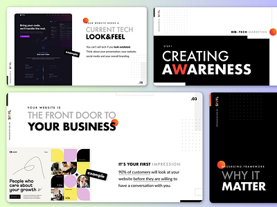 Pitch Deck Presentation Design for Marketing Agency graphic design pitch deck presentation