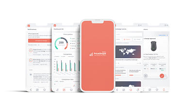 App companion for SaaS company (price monitoring) app design ui ux