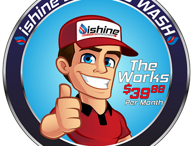 Character for ishine branding graphic design illustrator logo mascott