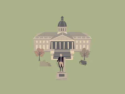 SC State House building design graphic design illustration map texture trees vector