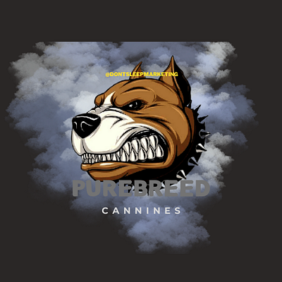 PureBreed Canine Smoke design graphic design logo