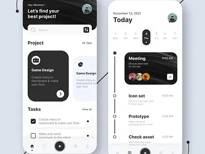 Task Management App-UIDesignz app branding dashboard design graphic design illustration logo mobile app design ui ux