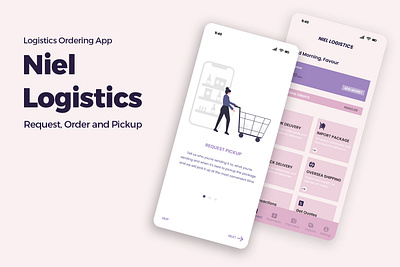 Logistics Mobile App app branding design figma graphic design ui