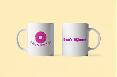 Concept art donut shop logo branding design graphic design illustration typography