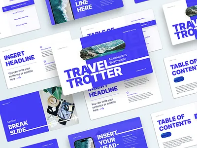 TravelTrotter Presentation Template creative layout pitch pitch deck powerpoint pptx presentation presentation design travel