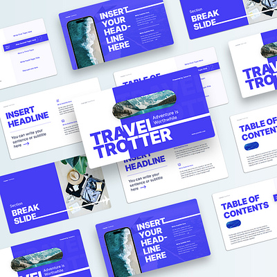 TravelTrotter Presentation Template creative layout pitch pitch deck powerpoint pptx presentation presentation design travel