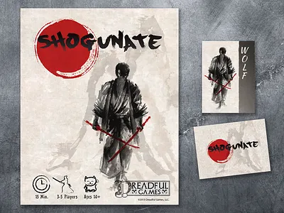 Shogunate Board Game Design branding design graphic design illustration logo typography vector