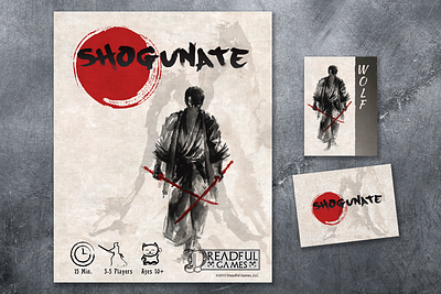 Shogunate Board Game Design branding design graphic design illustration logo typography vector