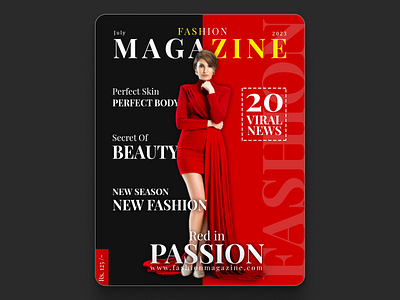 Fashion Magazine Cover cover design graphic design magazine