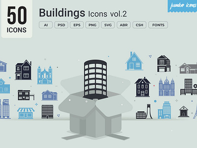 Glyph Buildings Vector Icons design graphics readytouse vector