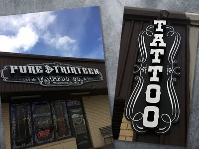 Exterior Signs branding design graphic design logo project management signage signs tattoo vector