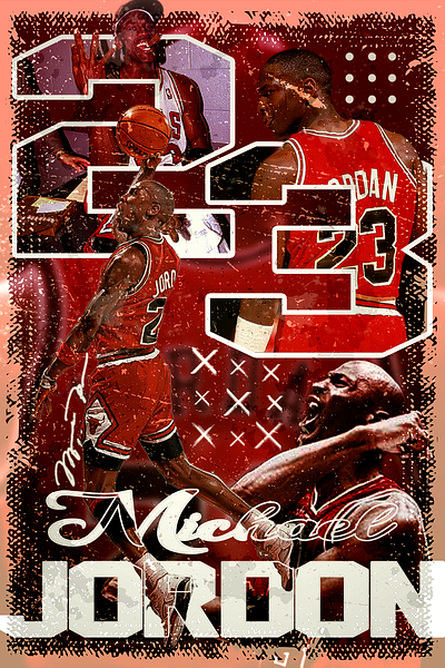 Michael jordan basketball design basletball players flyer graphic design nba poster printable design social media design