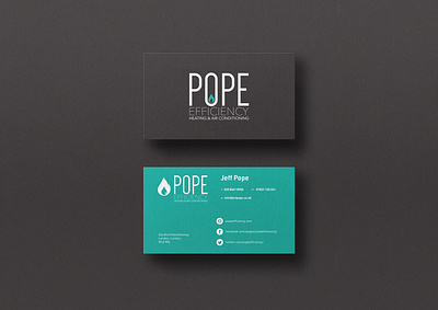 Pope Efficiency branding design graphic design print design