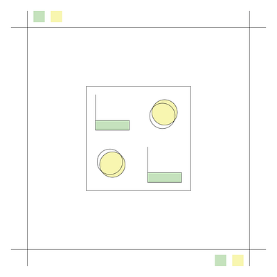 A-1 circle frame illustration line pattern rectangle square vector