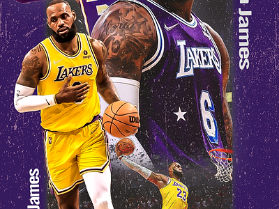 Lebron James basketball design basletball players design flyer graphic design poster social media design