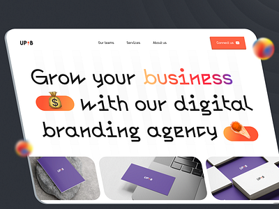 Digital branding agency app branding design graphic design ui ux
