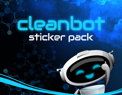 Сleanbot Sticker pack cleanbot illustration stickerpack stickers technology illustration vector illustrations векторная иллюстрация