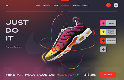 NIKE AIR MAX PLUS OG branding design footwear graphic design nike ui web